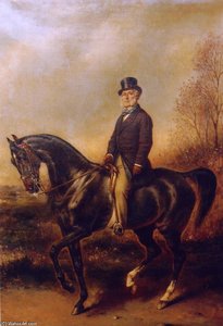 Portrait Équestre De François Adolphe Akermann — Franz Xavier Winterhalter
