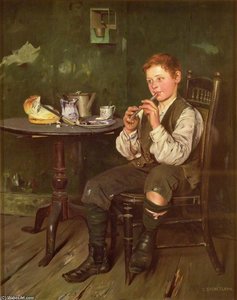 Table D'hôte With Music — Charles Spencelayh
