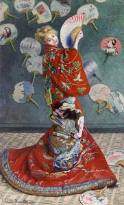 Camille Monet In Japanese Costume — Claude Monet