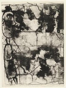 Decayed Walls At 34 Rue Lhomond (les Murs Vétustes Du 34 Rue Lhomond), Rejected Plate For The Book Les Murs By Eugène Guillevic — Jean Philippe Arthur Dubuffet