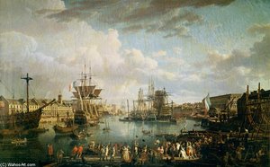 View Of The Port At Brest