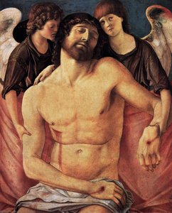 Dead Christ Supported By Two Angels — Giovanni Bellini, Early Renaissance