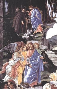 Three Temptations Of Christ (detail 1) (cappella Sistina, Vatican) — Sandro Botticelli