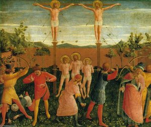 San Marco Altarpiece (detalj 1) - — Fra Angelico, Early Renaissance