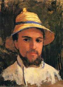 Self-portrait With Pith Helmet — Gustave Caillebotte