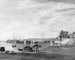 A Harbour Scene, Margate — Thomas Hosmer Shepherd