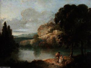 Landscape With Two Figures — Richard Wilson