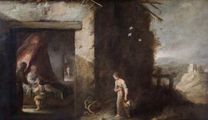 Isaac Blessing Jacob — Bartolomé Esteban Murillo