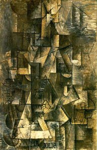 Mujer Con Zítara O Guitarra — Pablo Picasso, Analytical Cubism