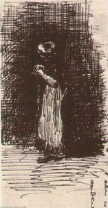 Scheveningen Woman Standing — Vincent Willem Van Gogh, Realism