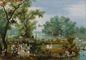 A Merry Company In An Arbor — Adriaen Pietersz Van De Venne