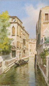 Kanal In Venedig Mit Dem Palazzo Soranzo Van Axel — Alberto Prosdocimi