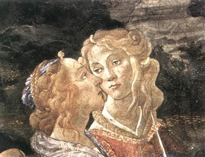 Three Temptations Of Christ (detail 7) (cappella Sistina, Vatican) — Sandro Botticelli