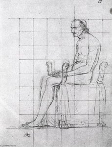 Nude Study Of Pope Pius Vii — Jacques-louis David
