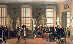 Gustav Iv Adolf''s Visit To The Academy Of Fine Arts In — Pehr Hilleström