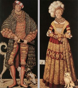 Portraits Of Henry The Pious, Duke Of Saxony And His Wife Katharina Von Mecklenburg — Lucas Cranach The Elder, Northern Renaissance