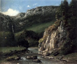 Stream In The Jura Mountains — Gustave Courbet