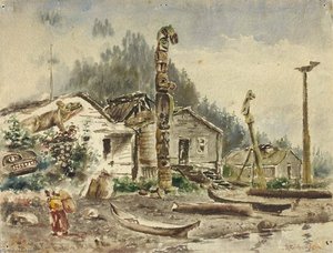 View of Wrangell, Alaska, in 1884
