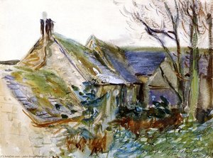 Cottage At Fairford, Gloucestershire (also Known As Outbuildings, Morgan Hall) — John Singer Sargent