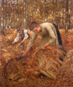 Gathering Bracken — Henry Herbert La Thangue