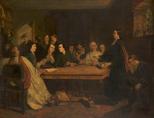 John Wesley And His Friends At Oxford — Marshall Claxton