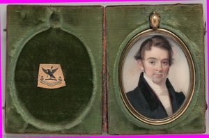 Portrait Of A Gentleman — George Catlin, Classical Miniature Painting