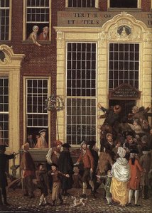 The Lottery Office (detail) — Isaak Ouwater