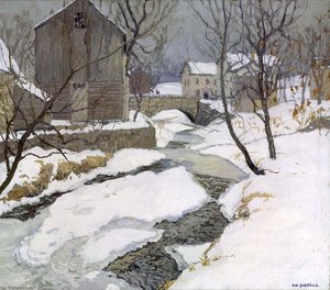 The Brook At Carversville — Edward Willis Redfield