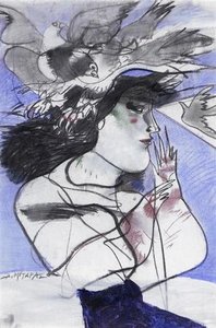 Woman With Doves — Dimitris Mytaras