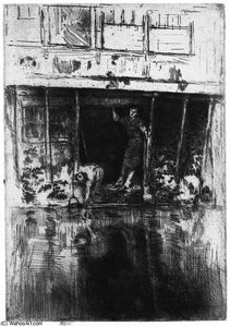 Pierrot (oudezijds Achterburgwal) — James Abbott Mcneill Whistler, Tonalism & Aestheticism
