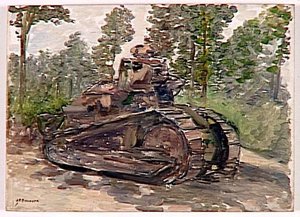 Tank Renault, Août 1918 — Joseph-félix Bouchor