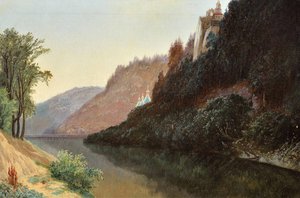 Landscape With A Monastery — Gavriil Kondratenko, Realism