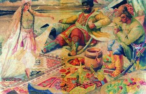 Stenka Razin — Boris Mikhailovich Kustodiev