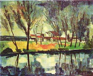 The Seine At Chatou — Maurice De Vlaminck, Fauvism