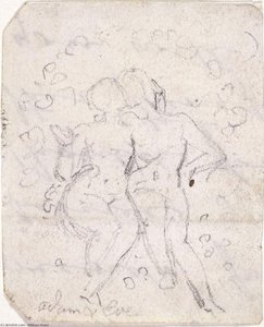Sketch For Satan Watching The Endearments Of Adam And Eve — William Blake, Romanticism