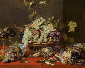 Still Life With Grapes And Game — Frans Snyders