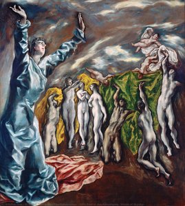 Fifth Seal Of The Apocalypse. (vision Of St.john) — El Greco