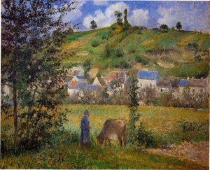 Chaponval Landscape — Camille Pissarro