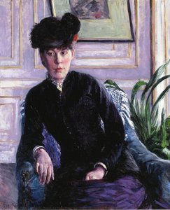 Portrait Of A Young Woman In An Interior (also Known As Portrait Of Madame H) — Gustave Caillebotte