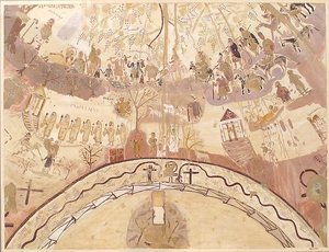 Facsimiles Of The Dome Painting Of The Chapel Of Exodus, Bagawat Necropolis, Kharga Oasis — Charles K Wilkinson