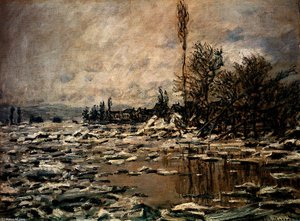 The Break-up Of The Ice — Claude Monet, Impressionism