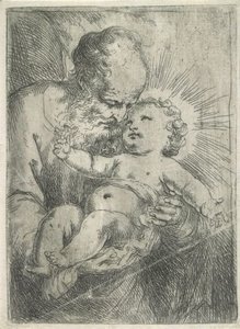 Saint Joseph Holding The Christ Child