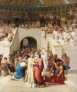 Martyrs Chretiens Entrant A L'amphitheatre — François Léon Benouville