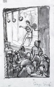 Cabaret Scene 1 — George Grosz