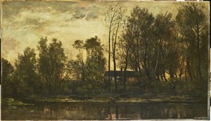 SOLEIL COUCHANT. BAS MEUDON