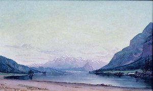 Looking up the Columbia, (painting)