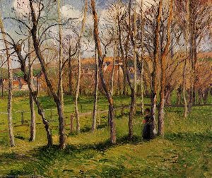 Meadow At Bazincourt. — Camille Pissarro