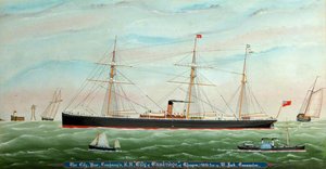 'City of Cambridge' Entering the Mersey