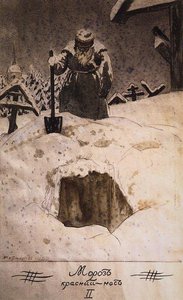 At The Grave Of Proclus — Boris Mikhailovich Kustodiev