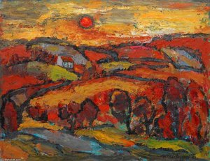 Winter Sunset, The Red Soil — William Mactaggart
